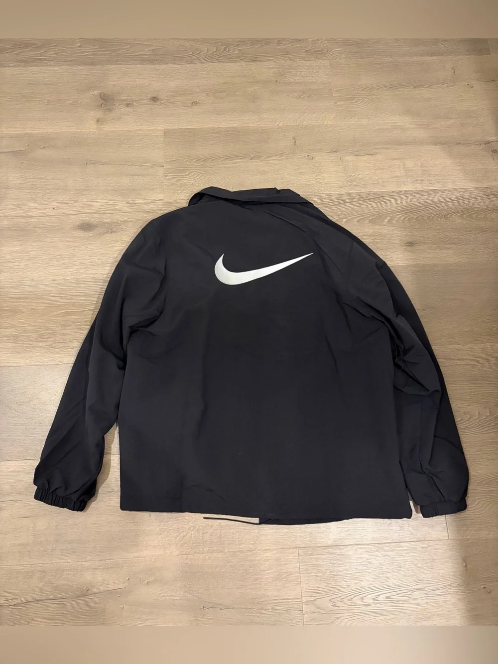 Nike Women’s Black Coach Jacket with Swoosh